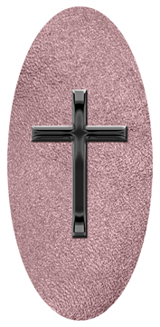 DG5000-510-BK-SH-OR Black Single Cross Shimmer Orchid